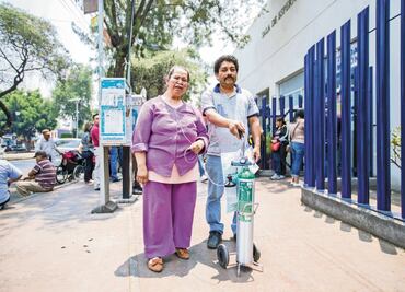 “Tengo que estar encerrada por la contaminación”