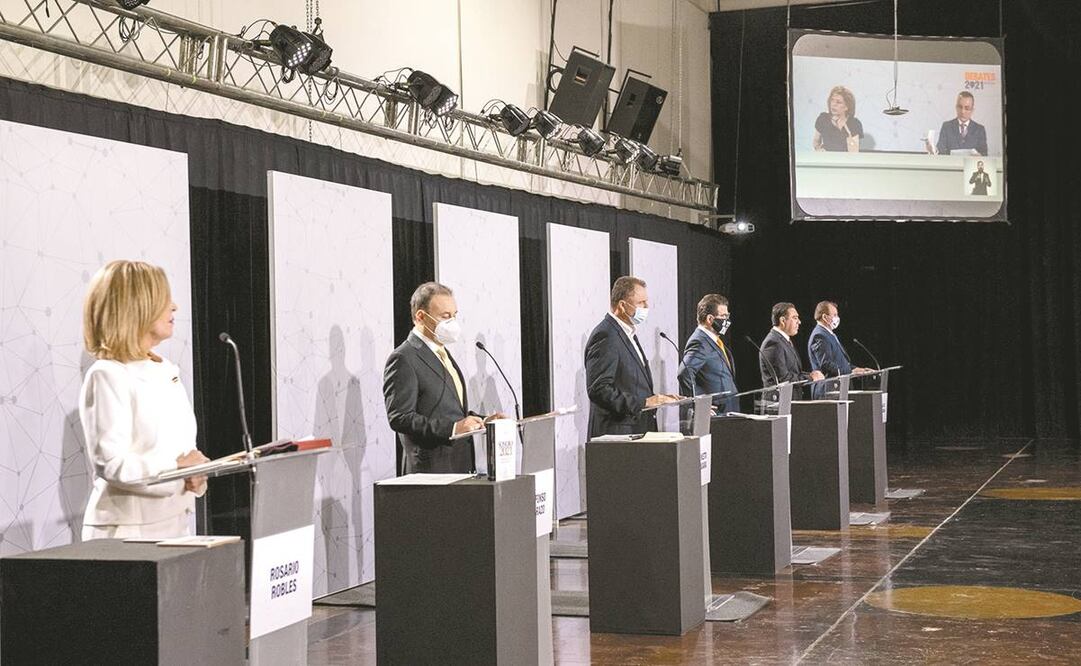 En el debate realido el pasado 27 de abril se perdió en varios momentos la señal de transmisión. Foto: Especial.