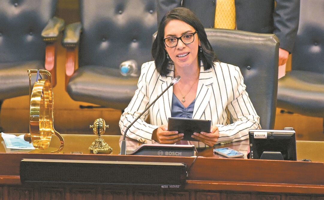 La vicepresidenta de la Asamblea Legislativa, Suecy Callejas. Foto: Stanley Estrada. AFP