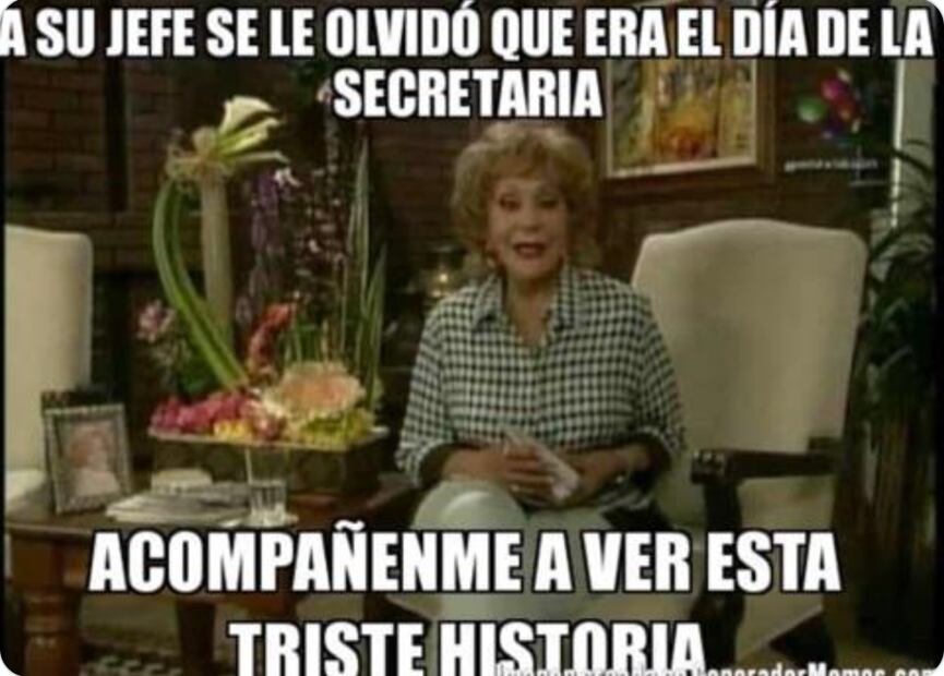 Meme por el Día de la Secretaria. Foto: Redes sociales