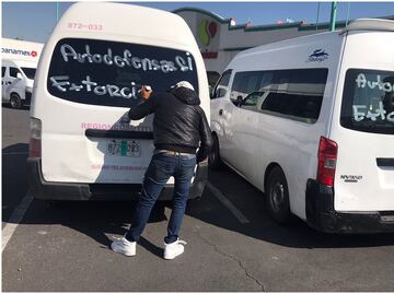 Transportistas autodefensas protestan en la México-Querétaro y Coacalco contra los asaltos y extorsiones