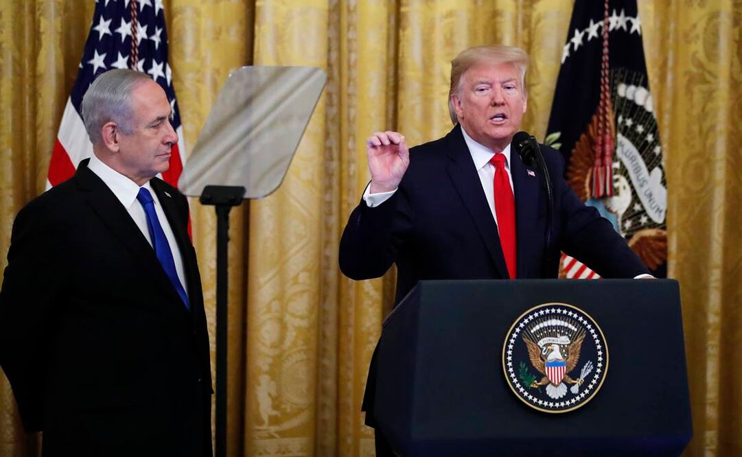 El presidente de Estados Unidos, Donald Trump, y el primer ministro de Israel, Benjamin Netanyahu (Foto: AP)