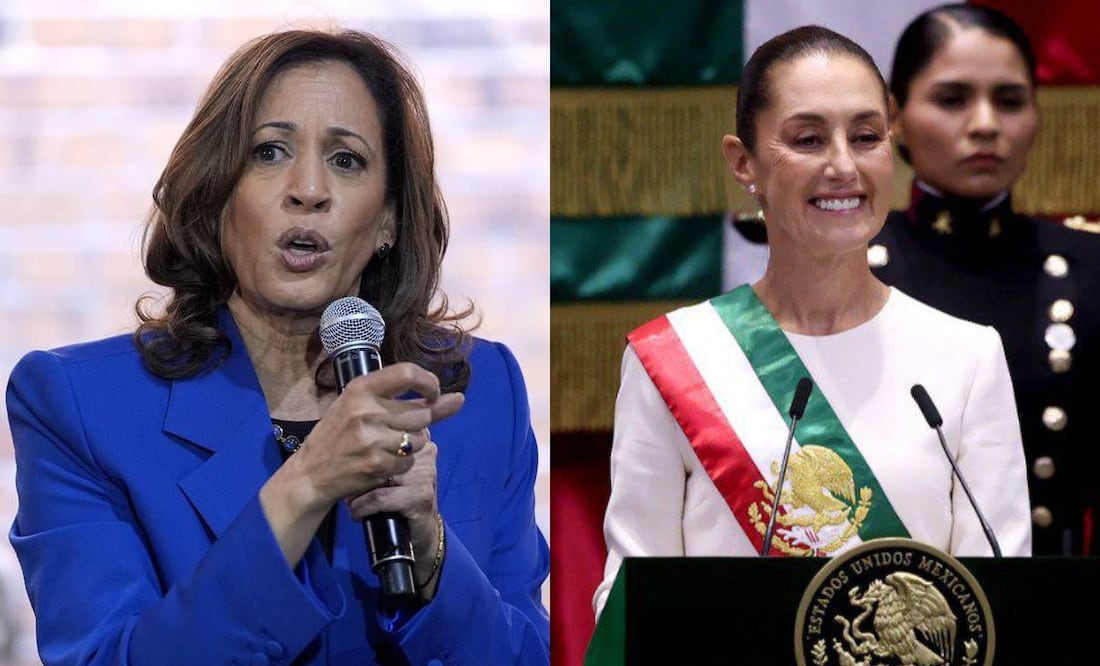 La vicepresidenta estadounidense, Kamala Harris, felicitó a Claudia Sheinbaum por su investidura como la primera mujer presidenta de México y expresó su deseo de fortalecer la cooperación bilateral en áreas como migración, seguridad y energía limpia. Fotos: Archivo/El Universal