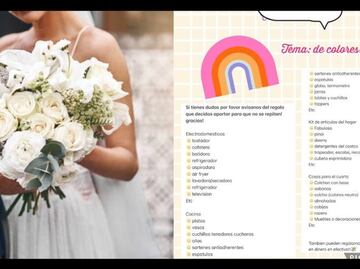 Invitada a boda se indigna al recibir lista de regalos de los novios; piden desde colchón hasta escoba