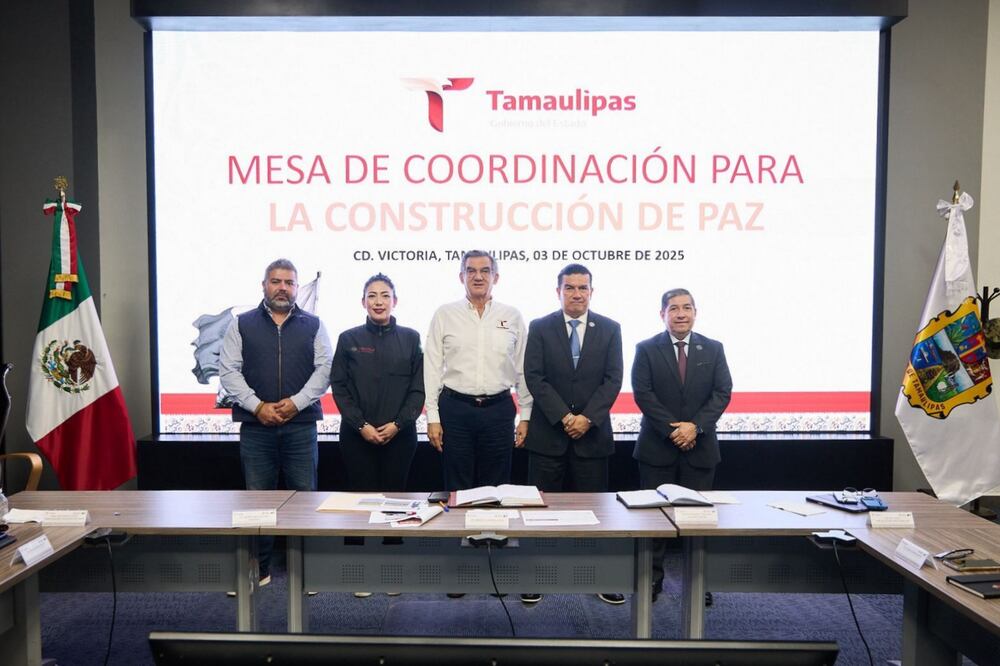 Presentan en Tamaulipas Estrategia Nacional contra la Extorsión (3/10/2025). Foto: Especial