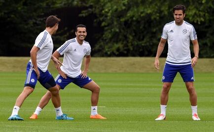 Pedro realiza su primer entrenamiento con el Chelsea