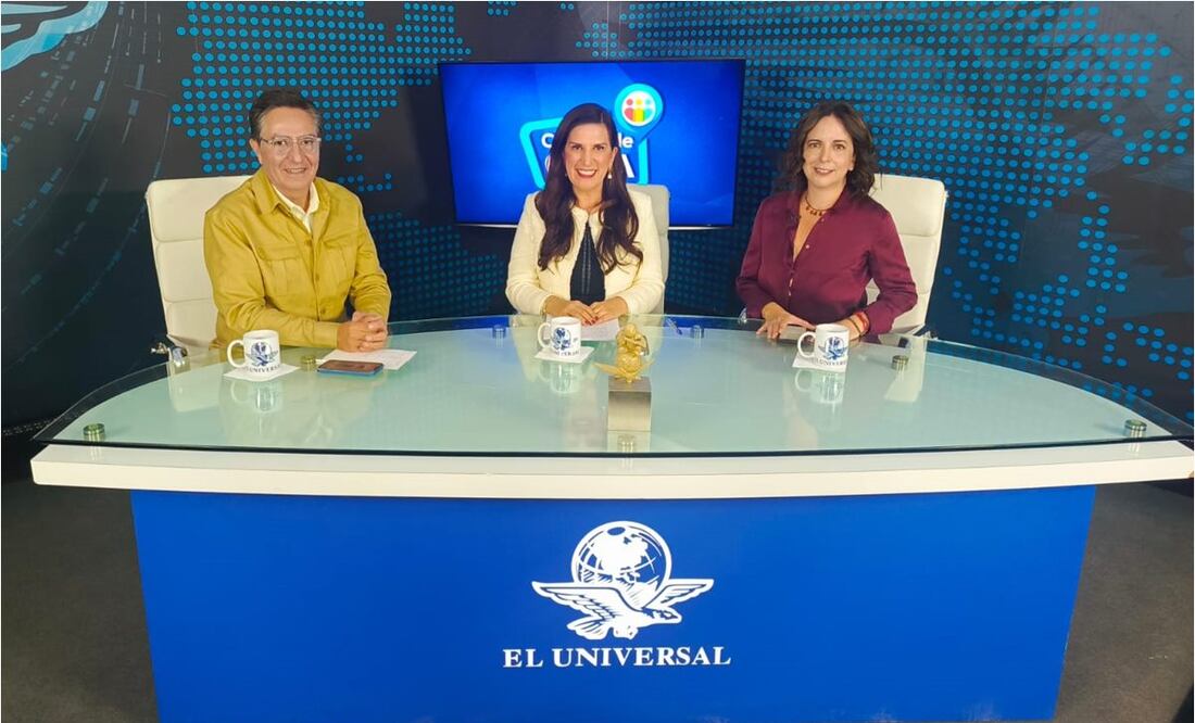 David Aponte, Kenia López Rabadán y Maite Azuela en Con los de Casa. Foto: Diego Prado/EL UNIVERSAL