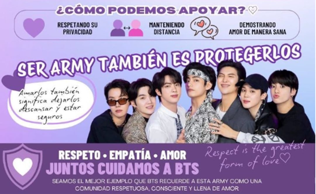 Todo listo para BTS en México: fans preparan recibimiento y fijan reglas.
