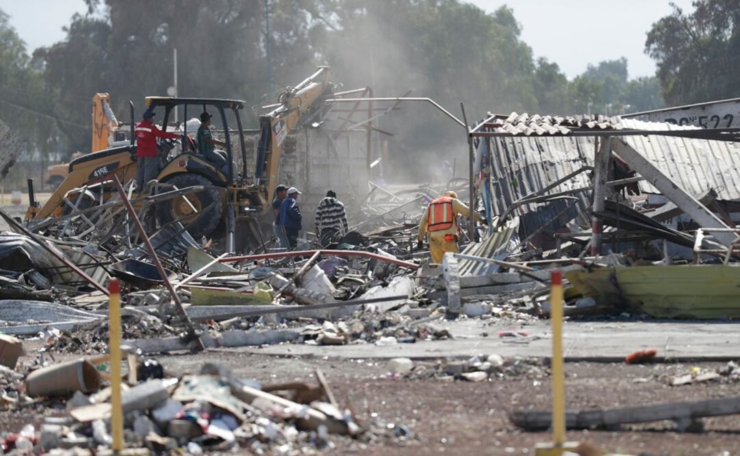 El pasado 20 de diciembre, se registró una explosión que destruyó el mercado de pirotecnia de San Pablito, en Tultepec. /Archivo - EL UNIVERSAL
