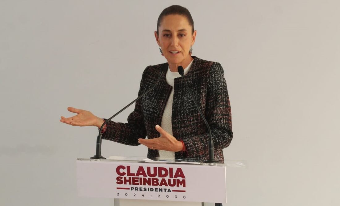 Claudia Sheinbaum en su conferencia del 17 de septiembre. Foto: Francisco Rodríguez / EL UNIVERSAL