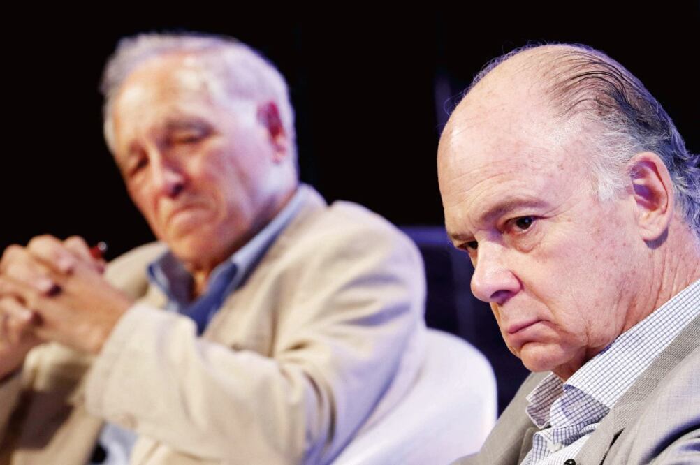 El diálogo entre Enrique Krauze y José Álvarez Junco fue organizado por la Casa América (JUAN CARLOS ROJAS. EL UNIVERSAL)