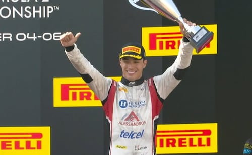 Noel León suma su quinto podio en Fórmula 2 y hace historia en Monza