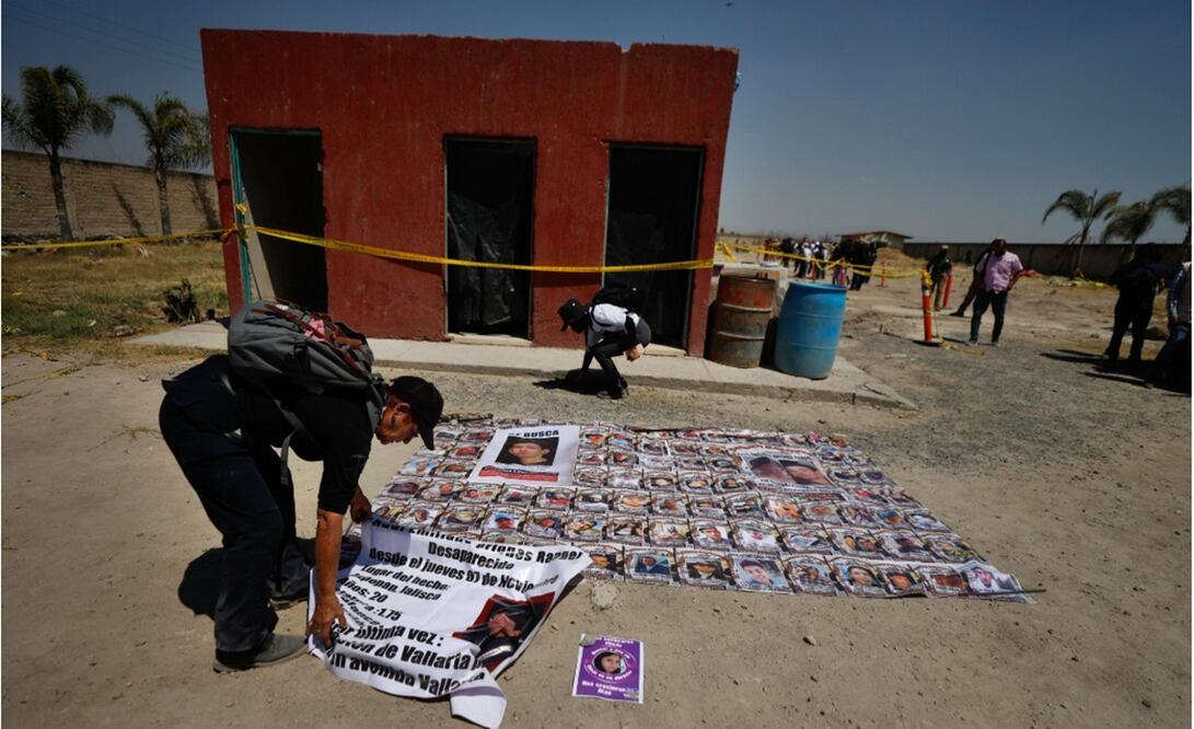 Madres buscadoras de diferentes estados del país recorrieron el rancho Izaguirre en Teuchitlán, Jalisco, el 20 de marzo de 2025. Foto: Diego Simón Sánchez/EL UNIVERSAL