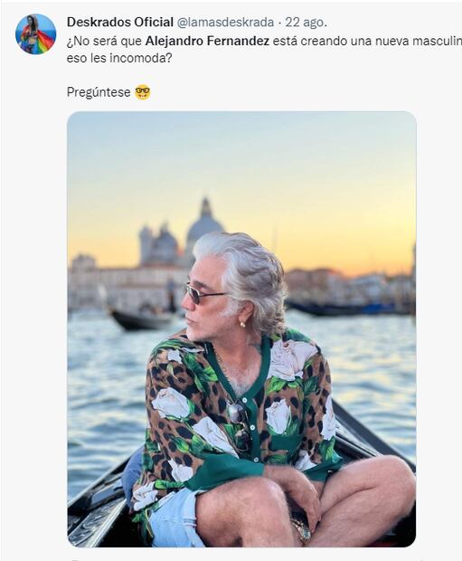 “A Bad Bunny y a Harry Styles le aplauden outfits queer pero a Alejandro Fernández lo critican": usuarios en redes