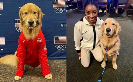 Beacon, el perro del equipo de Gimnasia de Estados Unidos que se unió para ayuda a Simone Biles