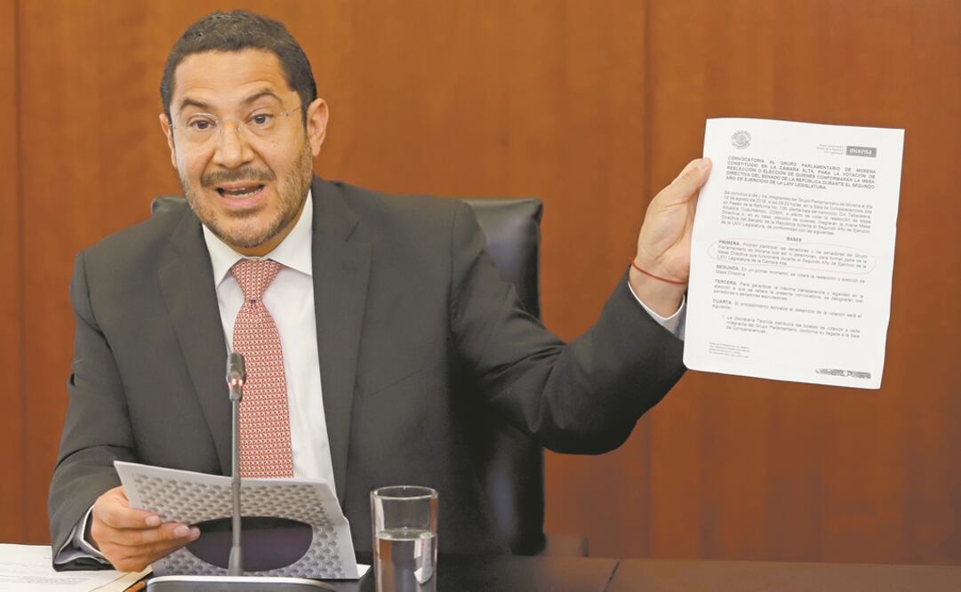 Martí Batres anunció que presentará su queja en Morena, aunque precisó que no quiere “penalizar el tema” de la sucesión en el Senado. Foto: ARCHIVO. EL UNIVERSAL