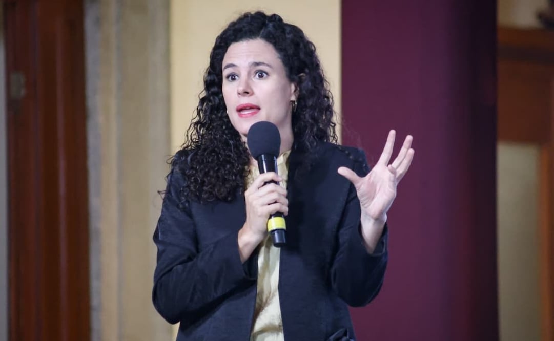 Luisa María Alcalde, consejera jurídica, durante la “Mañanera del Pueblo” en Palacio Nacional de este 12 de mayo de 2026. Foto: Luis Camacho/ EL UNIVERSAL