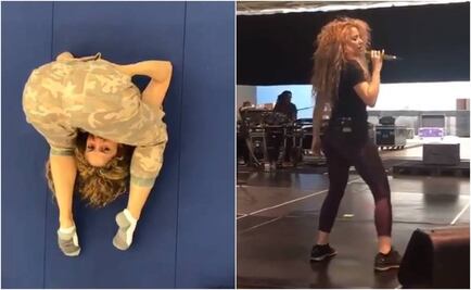 Shakira sorprende con la flexibilidad de su cuerpo