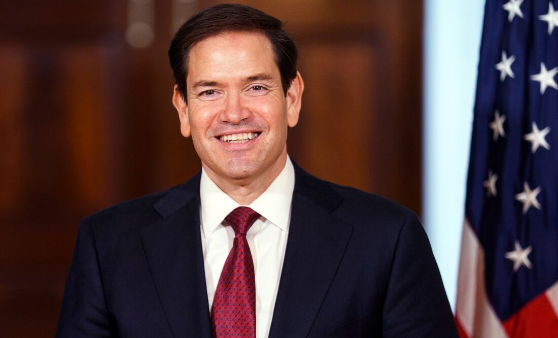 El secretario de Estado estadounidense, Marco Rubio, sonríe durante su reunión con el ministro de Asuntos Exteriores alemán, Johann Wadephul (no aparece en la imagen), en el Departamento de Estado, en Washington, D.C., EE. UU., el 28 de mayo de 2025. El ministro de Asuntos Exteriores alemán se encuentra en su primera visita oficial a Estados Unidos. Foto: EFE