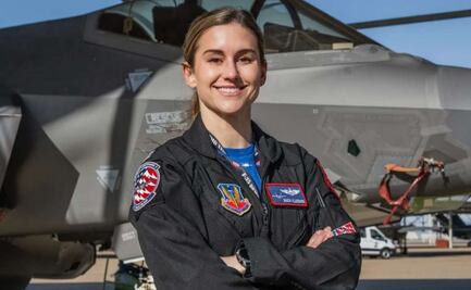 Llega la Capitana Melanie Kluesner a la Feria Aeroespacial de Santa Lucía; volará "uno de los mejores aviones" de EU 