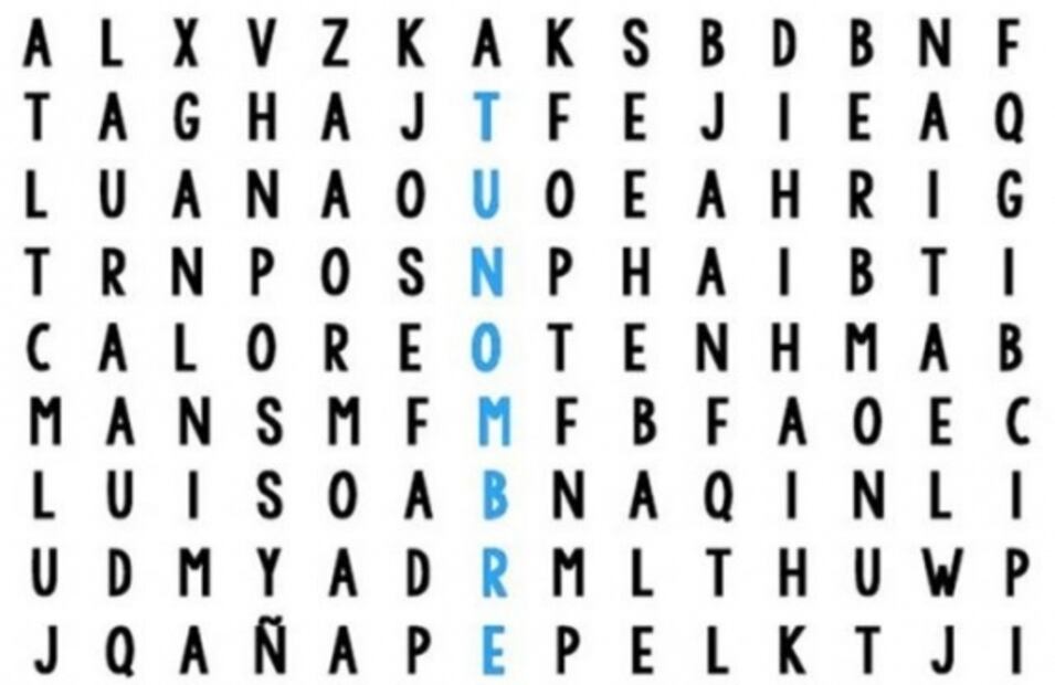 Nuevo reto viral: Encuentra tu nombre en la sopa de letras