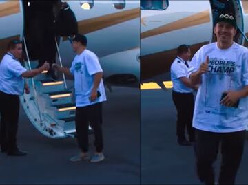 Gennady Golovkin llegó a Las Vegas en busca de destronar al Canelo Álvarez