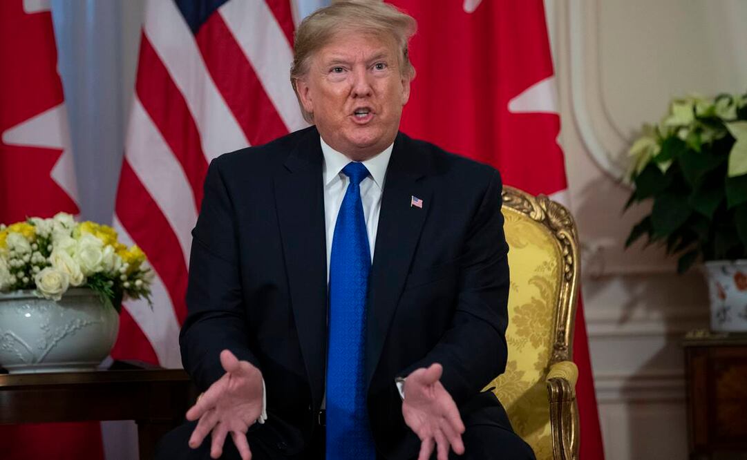 El presidente de Estados Unidos, Donald Trump, en una reunión en el marco de la OTAN en Londres (Foto: AP)