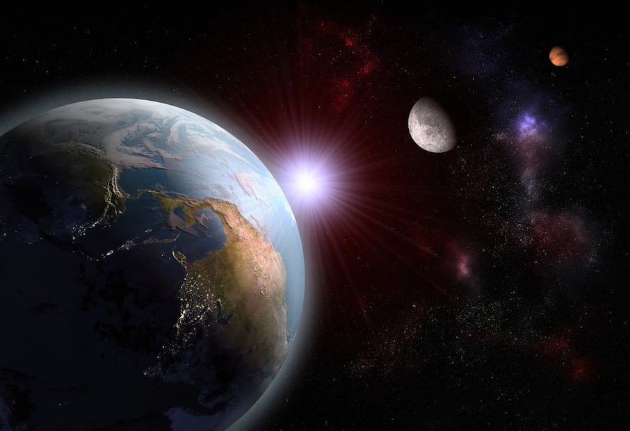 La conjunción de Marte y la Luna se verá en México, si el cielo está despejado. Foto: Istock