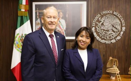 Ronald Johnson se reúne con titular de la Sader; México y EU fortalecen cooperación contra el gusano barrenador