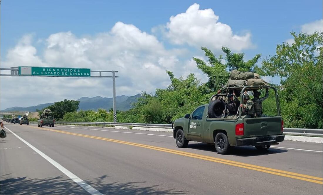 Sedena manda 600 militares a Sinaloa para reforzar seguridad, este 21 de septiembre del 2024. Foto: Especial