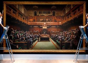 Sotheby's vende el lienzo más grande de Banksy