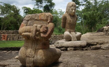 Esculturas de cautivos simbolizan crisis de urbes mayas