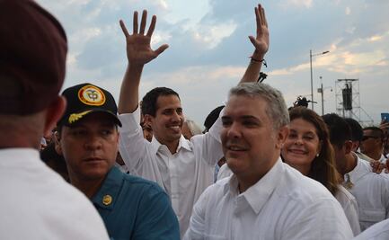 Juan Guaidó cruza la frontera y llega al concierto "Venezuela Aid Live" en Colombia