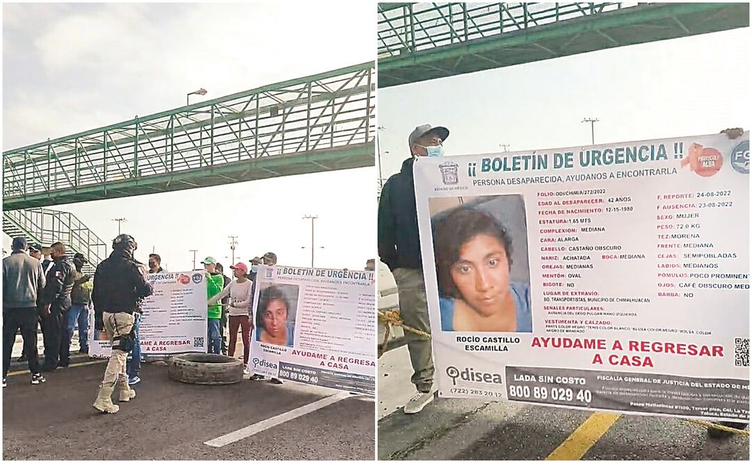 Los familiares y amigos de Rocío Castillo dialogaron con elementos de la FGJEM y éstos aceptaron mostrarles los avances de la investigación.