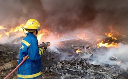 Se registra incendio en empresa de autobuses en Mineral de la Reforma, Hidalgo; está controlado en un 70%