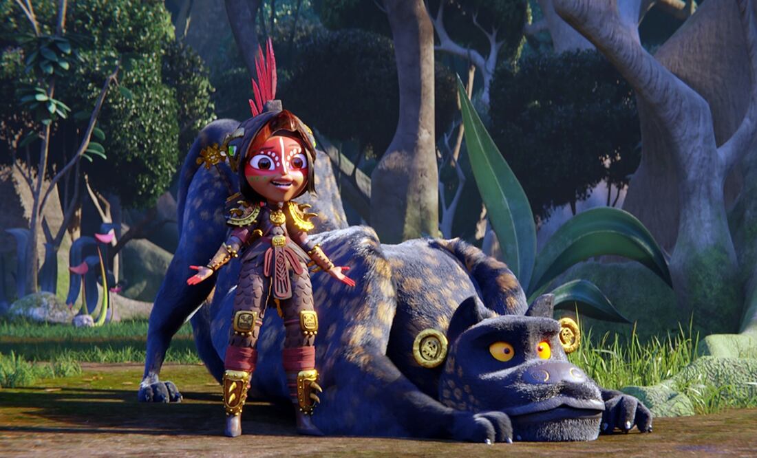 "Maya y los tres". Foto: EFE