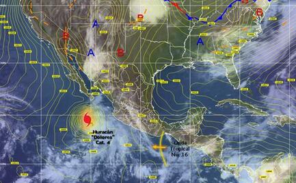 Huracán Dolores se intensifica a categoría IV