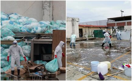 Tras quejas, retiran montaña de desechos médicos en hospital de Veracruz 
