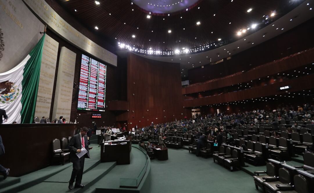 El salón de Plenos de la Cámara de Diputados. /Archivo - EL UNIVERSAL