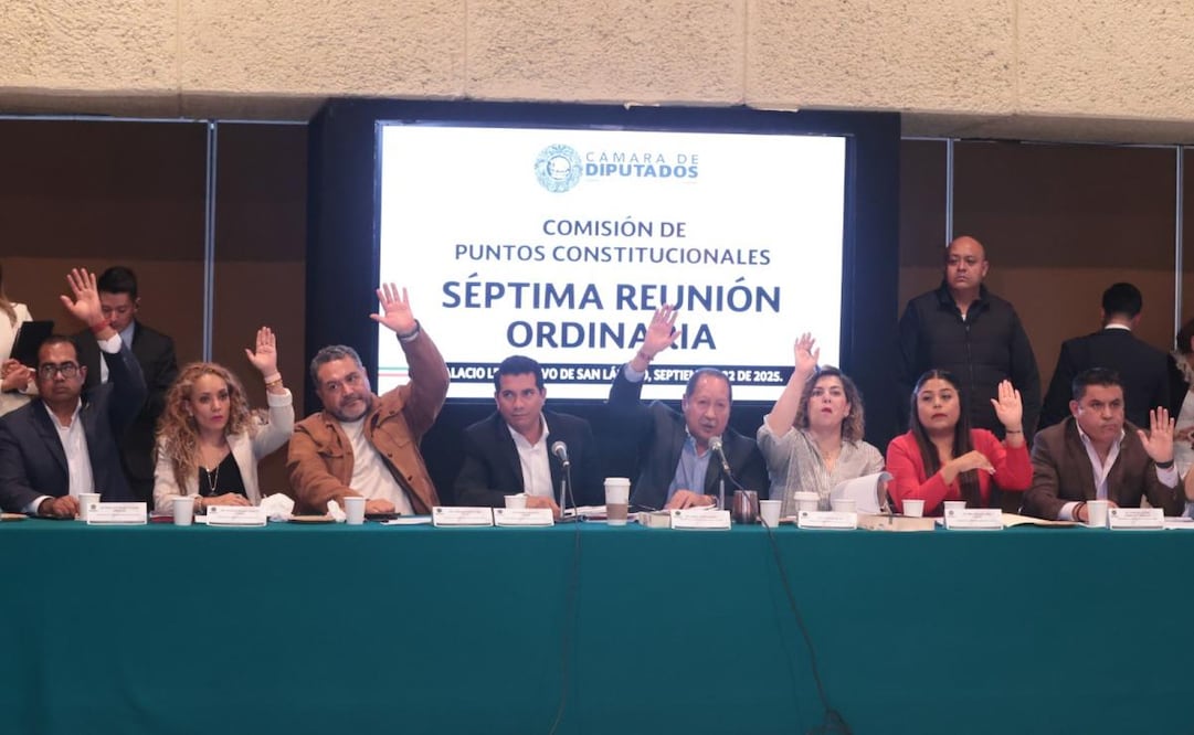 Comisión de Puntos Constitucionales de la Cámara de Diputados este lunes 22 de septiembre de 2025. Foto: Especial