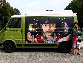 Muralista triqui conquista Europa