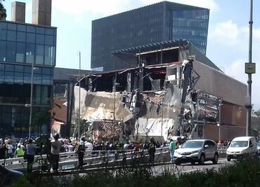 "Sentimos un movimiento y una nube de polvo se levantó", dice testigo del derrumbe en Artz Pedregal