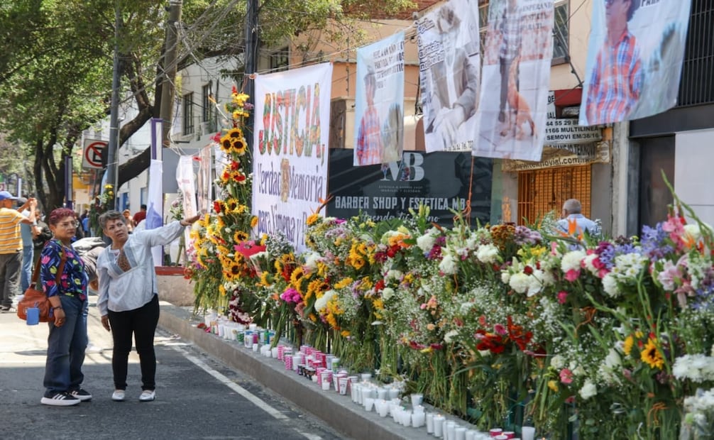 Rinden homenaje a Ximena Guzmán y José Muñoz a un año de su asesinato. Foto: Karla Guerrero