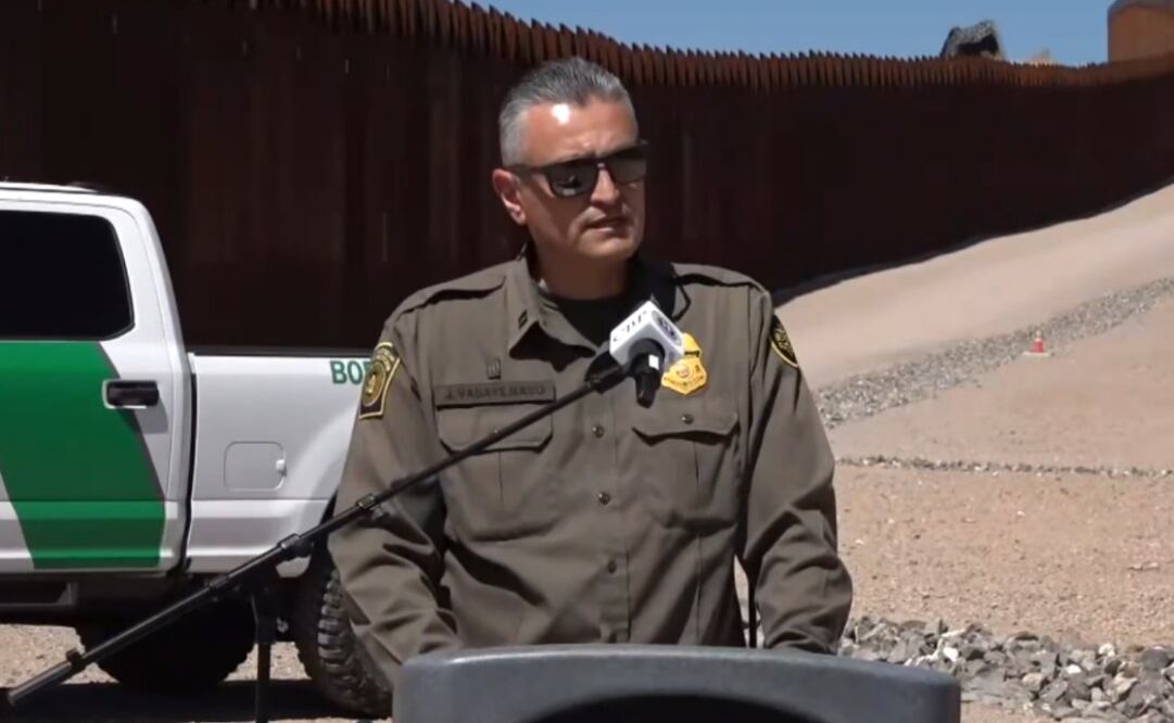 Jesús A. Vasavilbaso, Portavoz de la Patrulla Fronteriza del Sector Tucson en Arizona. Foto: Captura de pantalla