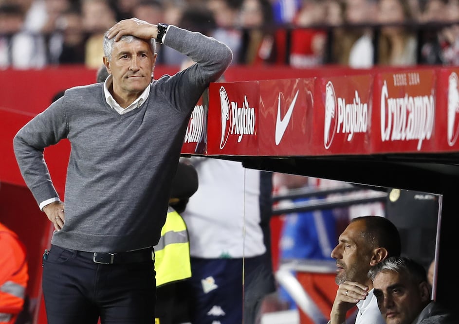 Quique Setién. Foto: EFE