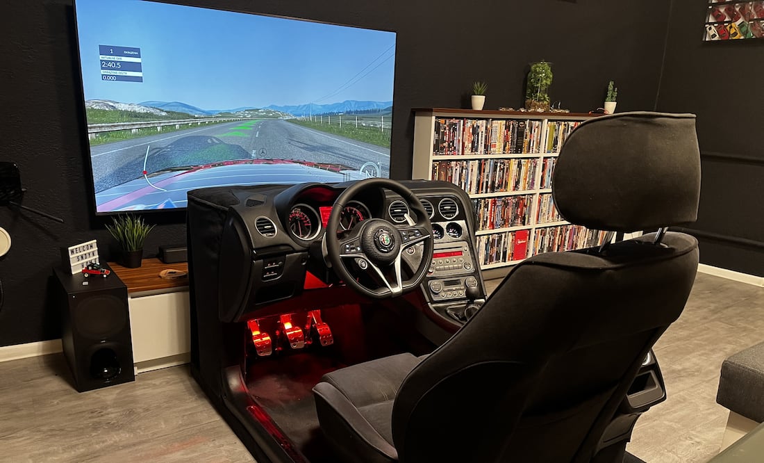 No es un Alfa Romeo, es un simulador para videojuegos de autos