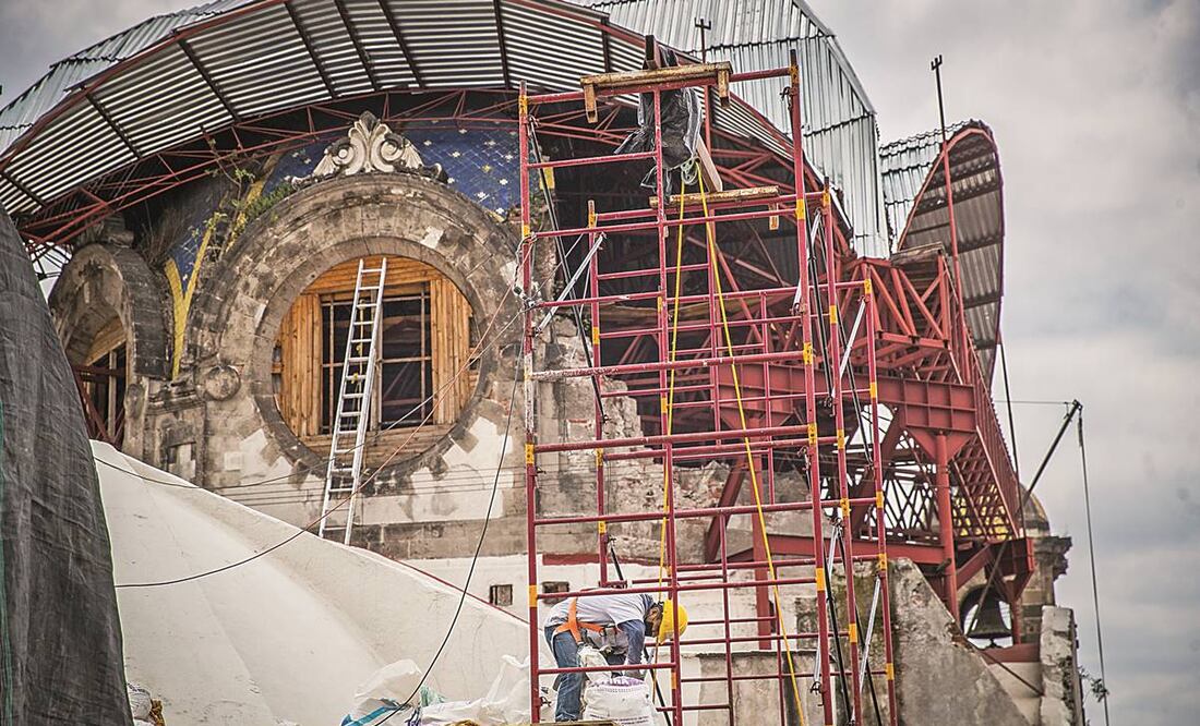 Reto de años, restaurar iglesia dañada en la CDMX