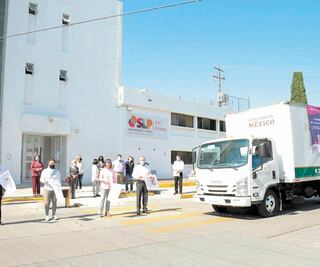 Gobierno reparte apoyos alimentarios, en San Luis Potosí