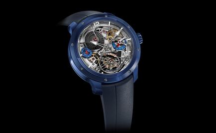 Una técnica azul y translúcida