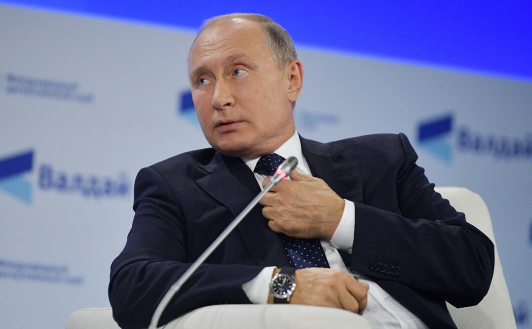 Vladimir Putin durante una discusión en el Club de Debates Valdái en Sochi. (Foto: Reuters)